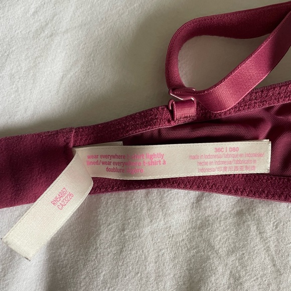 PINK T-SHIRT LIGHTLY LINED BRA - Picture 3 of 3
